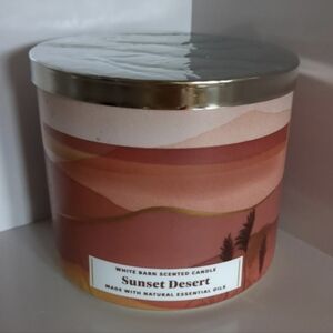 BBW Sunset Desert 3 Wick Candle New